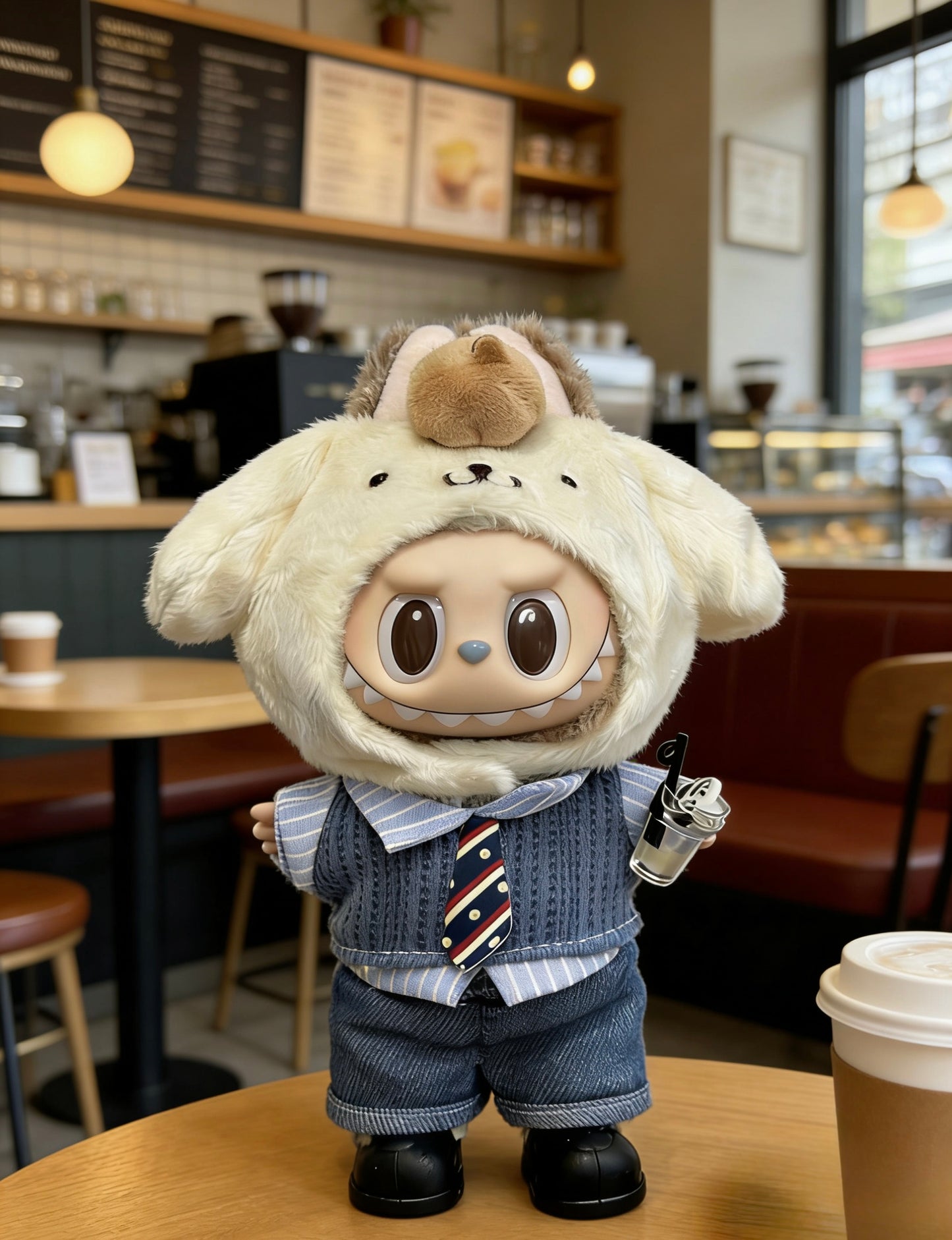 Labubu Doll Clothes - Cafe Collection