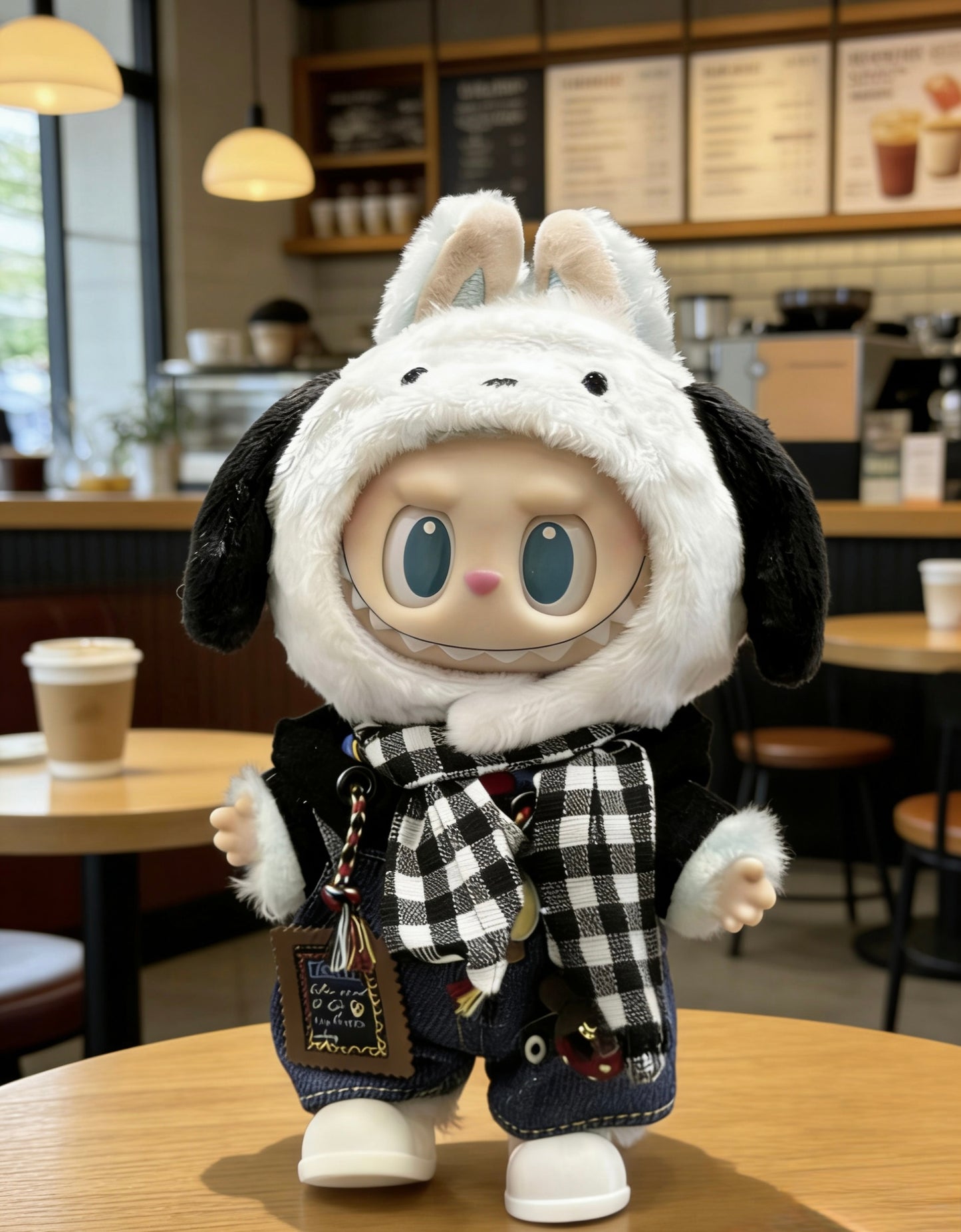 Labubu Doll Clothes - Cafe Collection