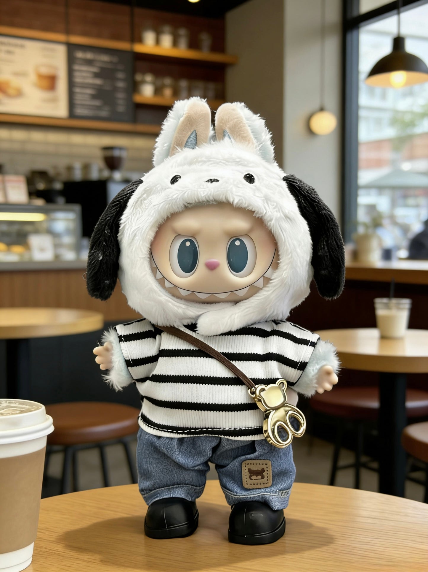 Labubu Doll Clothes - Cafe Collection