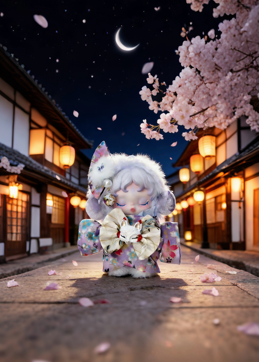 Skullpanda Clothes - Moonlit Sakura Fox